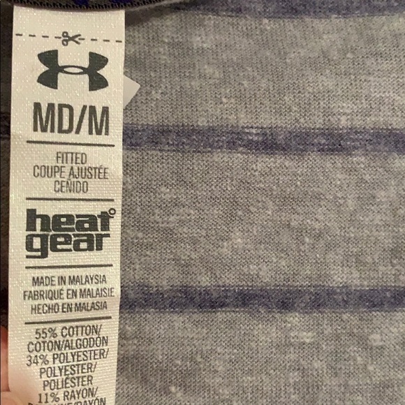 Under Armour Heat Gear V-neck Short Sleeve Tee - Picture 4 of 5
